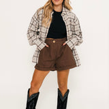 Elle Shorts | Brown