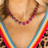 The Sofia Necklace | Dark Rose Glimmer