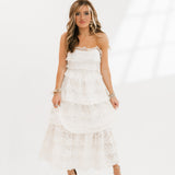 Rigsby Tiered Lace Midi Dress