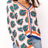 Florida Knit In Mascot Rhinestone Cardigan | Queen Of Sprakles