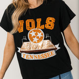 Licensed Black TN Basketball Court Tee | Queen Of Sparkles