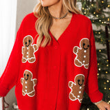 Gingerbread Lane Cardigan | Red