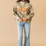 Licensed Tennessee Mockneck Camo Sweatshirt | Queen Of Sparkles
