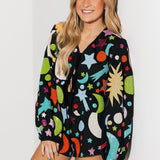 Black Multi Galaxy Short | Queen Of Sparkles