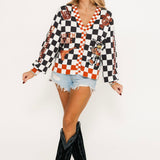 Licensed Texas Checkered Team Icons Cardigan | Queen Of Sparkles
