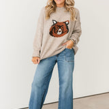 Brown Bear Sweater | Oatmeal