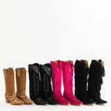 Hensley Leather Boot | Leopard