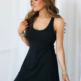 Tennis Romper Dress | Black