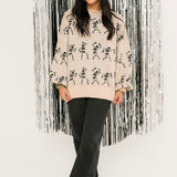 Spooky Dancing Skeletons Sweater