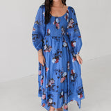 Morning Glory Maxi Dress | Dutch Blue Combo