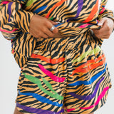 Neon Tiger Print Sweatshirt | Queen Of Sparkles