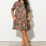 Fields Of Love Mini Dress | Walnut