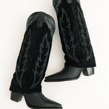 Wild Fire Leather Boot | Black