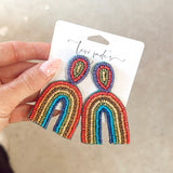 Arch Earrings | Rainbow