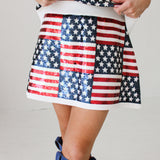 Full Sequin Stars & Stripes Skirt | Queen Of Sparkles