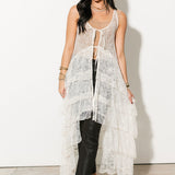 Ever After Maxi Top | Cream Lace