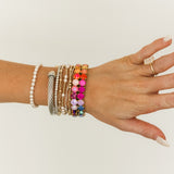 Olivia 2 Strand Stretch Bracelet | Candy Crush