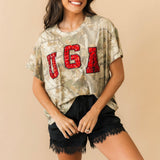 Licensed UGA Camo Tee | Queen Of Sparkles