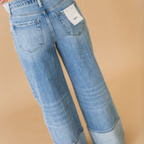 Olivia Wide Leg Cuff Jean | Vital Symphony