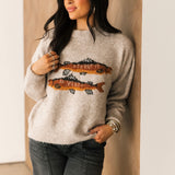 Gone Fishin' Sweater | Oatmeal