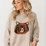 Brown Bear Sweater | Oatmeal