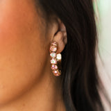 Jubilee Hoop Earrings | Light Rose Glimmer