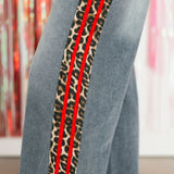 On The Wild Side Denim Pants | Red