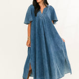 What I Want Denim Maxi Dress