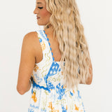 Tropical Oasis Midi Dress | Blue