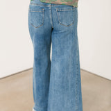 Wait A Minute Wide Leg Jeans | Dark