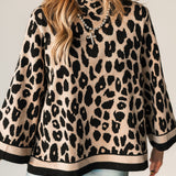 Leopard Luxe Knit Blouse