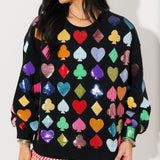 Black Suits Sweatshirt | QOS X Lexi Jade's