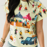 Mint Green Farmers Market Tee | Queen Of Sparkles