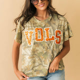 Licensed Tennessee Camo Tee | Queen Of Sparkles
