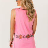 Light Pink Necklace Tank Dress | Queen Of Sparkles