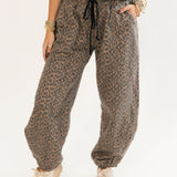 My Way Sweatpant | Chocolate Leopard