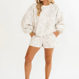 White Camo Lounge Shorts