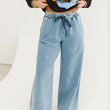 Delaney Pull On Pants | Light Denim