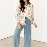 In Bloom Button Up Top