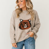 Brown Bear Sweater | Oatmeal