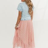 Sammie Collared Button Down Denim Top