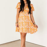 Sunset Garden Mini Dress