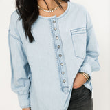 Denim Dreaming Pullover | So Soft Light Wash