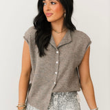 Piper Cardi Vest | Mocha