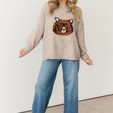 Brown Bear Sweater | Oatmeal
