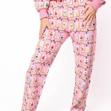 Pink Christmas Mahjong Tile Sweatpant | Queen Of Sparkles