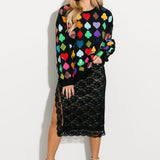 Black Suits Sweatshirt | QOS X Lexi Jade's