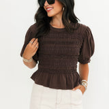 Maxey Knit Top | French Chocolate