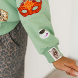 Seafoam Scattered Italy Icons Sweatshirt | Queen Of Sparkles