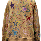 Tan Multi Star Sweatshirt